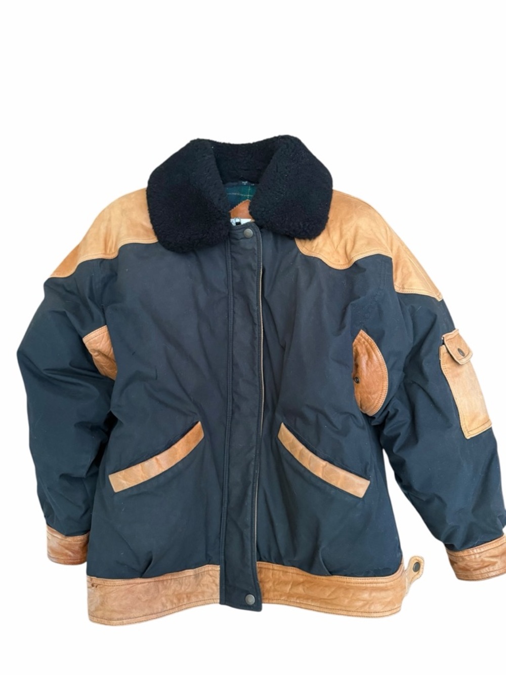 Vintage Andrew Marc puffer black jacket